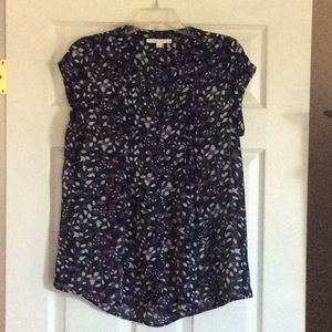 fun2fun Floral V-neck Blouse, Size L